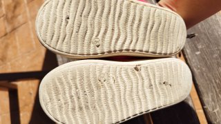 Bambas rojas tela Talla 30