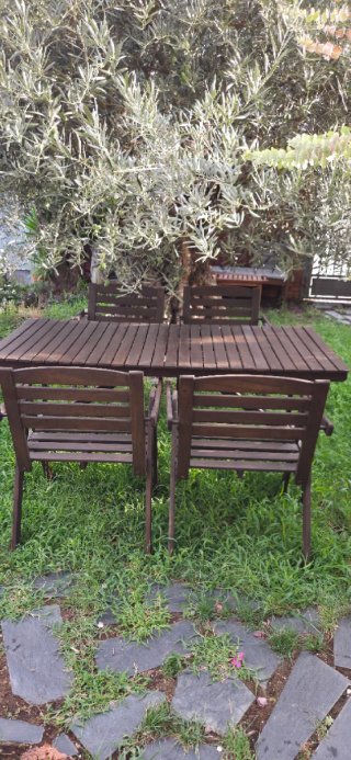 Conjunto jardín madera PERFECTO ESTADO