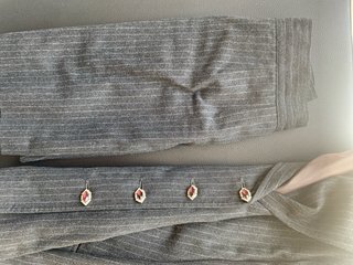 Fato Blazer e Saia  fazenda Cinza Tailored