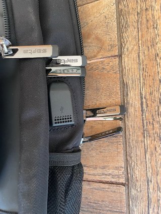 Mochila Safta portátil 15,6” + tablet + USB, negra