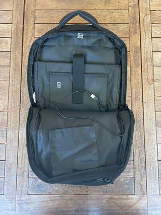 Mochila Safta portátil 15,6” + tablet + USB, negra