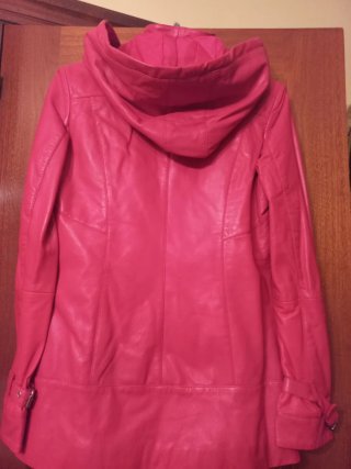 Blazer rosa Talla 40 con capucha