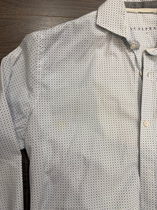Camisa Scalpers blanca con puntos azules