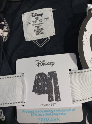 Pijama Disney Talla M Pesadilla antes de Navidad