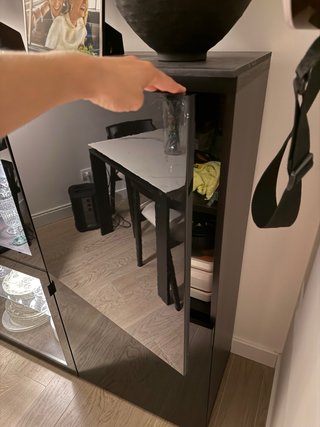 Aparador IKEA Negro Alto Brillo