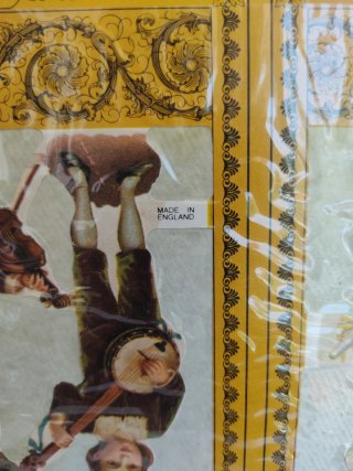 Cromos antiguos de figuras de papel
