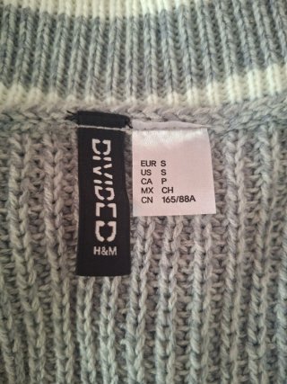 Chaleco H&M gris talla S