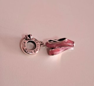 Charm Bailarinas Ballet Rosa Plata