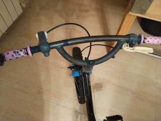 Bicicleta infantil con diseño calavera