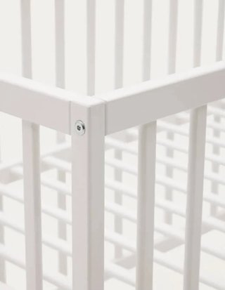 Cuna Shantal Kave Home Blanca 120x60 y colchon