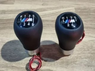 Pomo de palanca de cambios BMW piel negra corto M