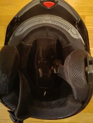 Casco de moto negro Spirit