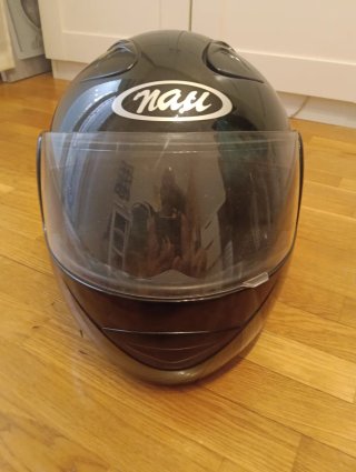 Casco de moto negro Spirit