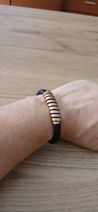 Lote 3 Pulseras Lotus Cuero y Metal