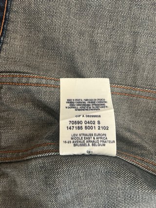Giacca Jeans Levi's Vintage Anni '90 Tg S