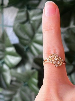 Anillo Oro 14k con Diamantes