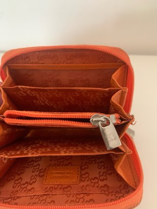 Cartera, monedero, tarjetero naranja