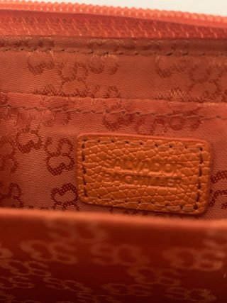 Cartera, monedero, tarjetero naranja