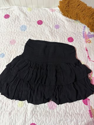 Falda negra con pantalón interior talla única
