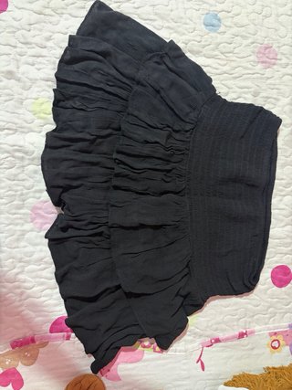 Falda negra con pantalón interior talla única