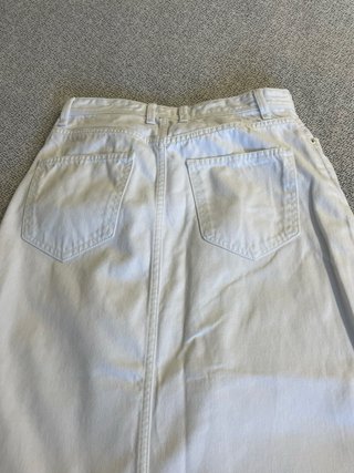 Falda larga Zara blanca Talla S