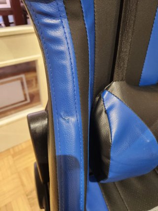 Silla Gamer Azul y Negra