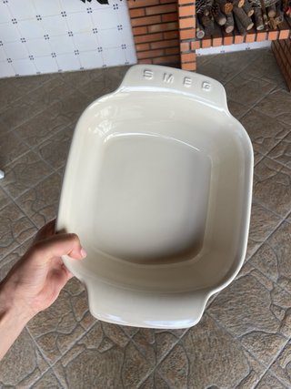 Tabuleiro Smeg Cerâmica Bege