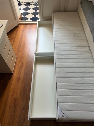 Cama nido IKEA SLÄKT 90x200 cm + 2 colchones + 2 c