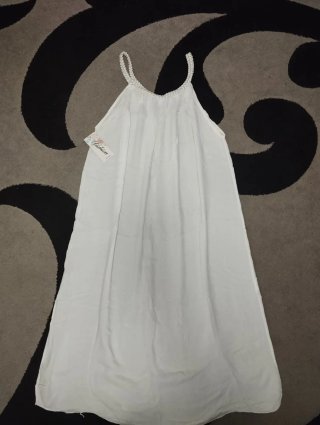 Vestido ibicenco blanco
