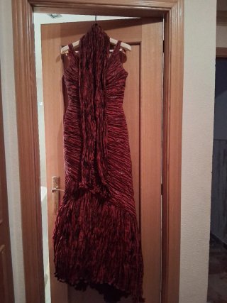 Vestido de fiesta Pronovias rojo talla 38