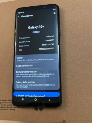 Samsung Galaxy S9 Plus 64GB  Negro