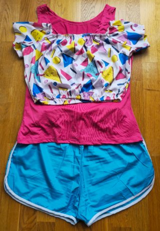 Disfraz Deportista 80s Fyasa Talla M/L