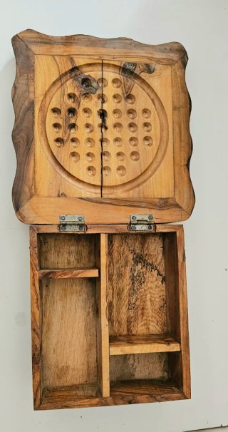 Ajedrez Artesanal Madera Olivo