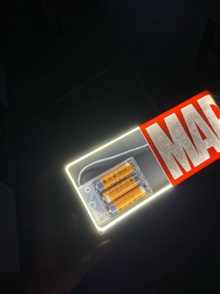 Luminária Marvel 3D LED