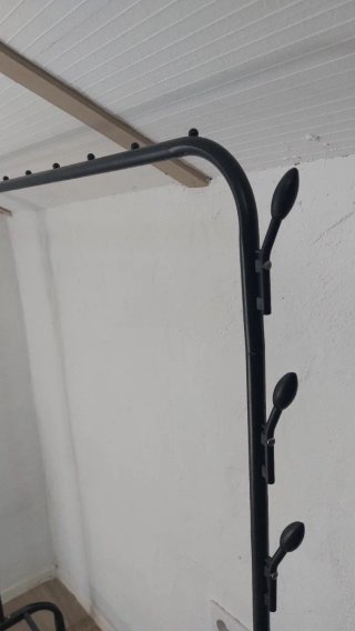 Burra perchero metal negro