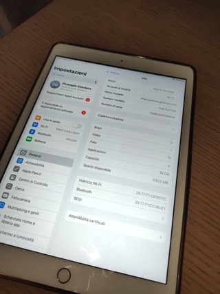 iPad 7ª Generazione 32GB Argento/Grigio Siderale