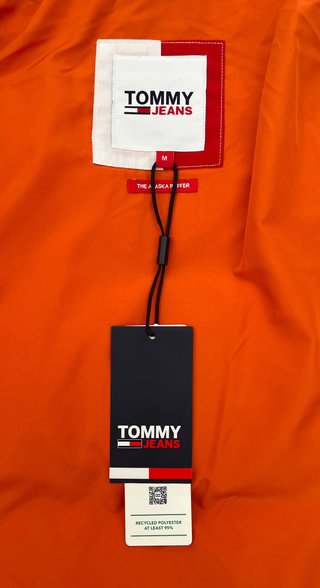 Abrigo de plumas naranja Tommy Jeans para hombre