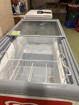 Congelador Frigo con tapa de cristal