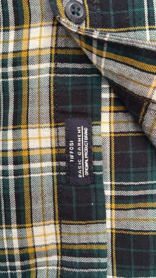 Camisa Tiffosi cuadros verde talla M