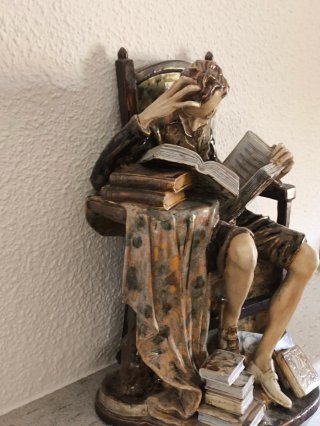 Figura cerámica Miguel de Cervantes