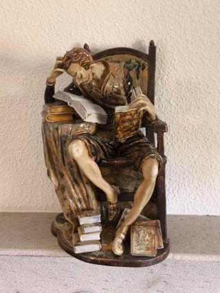 Figura cerámica Miguel de Cervantes