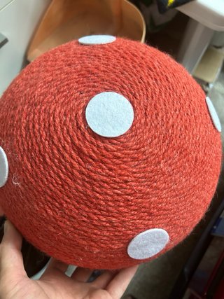 Tiragraffi fungo rosso e bianco centimetri 30