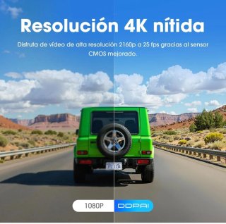 DDPAI Mini Pro 4K - Cámara Coche 2160P + 64GB
