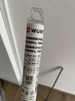 Broca SDS Max Würth Quadro-L 22x720mm