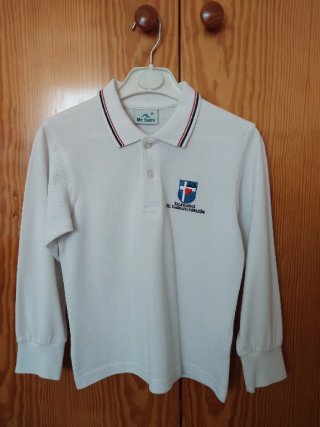 Polo Blanco Manga Larga Sagrado Corazón