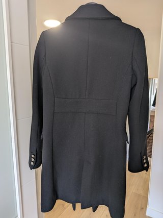 Abrigo Lana Negro Talla 42 Formula Joven