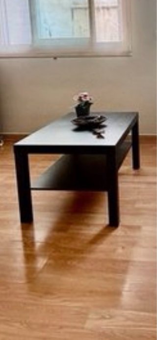 Mesa de centro Lack negro/marrón