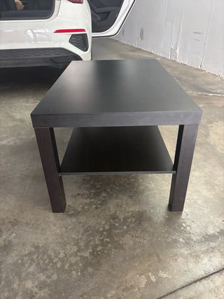 Mesa de centro Lack negro/marrón