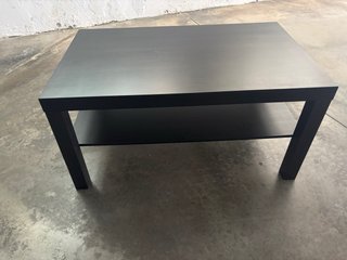 Mesa de centro Lack negro/marrón
