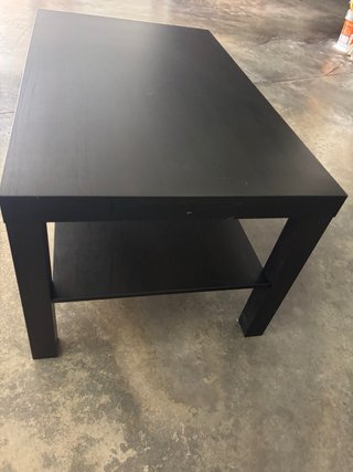 Mesa de centro Lack negro/marrón